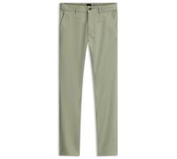BOSS Mens Chino Slim Slim-fit Overdyed Stretch Satin Trousers