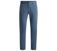 BOSS Mens Chino Slim Slim-fit Overdyed Stretch Satin Trousers