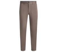 BOSS Mens Chino Slim Slim-fit Trousers in Stretch-Cotton Satin