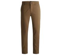BOSS Mens Chino Tapered Tapered-fit Chinos in Stretch-Cotton Satin