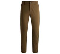 BOSS Mens Chino Tapered Tapered-fit Chinos in Stretch-Cotton Satin
