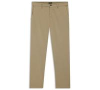 BOSS Mens Chino Tapered Tapered-fit Chinos in Stretch-Cotton Satin