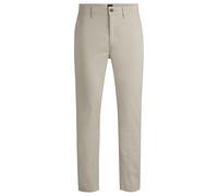 BOSS Mens Chino Tapered Tapered-fit Chinos in Stretch-Cotton Satin