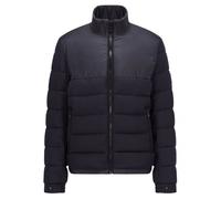 BOSS Mens Cink Dark Blue Mixed-Material Padded Jacket DARK BLUE 54