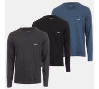 Boss Mens Classic 3 Pack Logo Underwear T-Shirts in Multi colour - Multicolour Cotton - Size Large