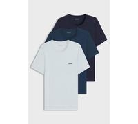 BOSS Mens RegCrew Premium Cotton T-Shirt Short Sleeve Blue/Blue/Blue S