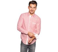 BOSS Men's Classic Long Sleeve Casual Shirt - Red - Small