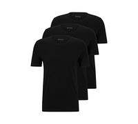 BOSS Men's Classic T-Shirts, Short Sleeve Shirts, Pure Cotton, Crew Neck, Pack of 6, 001 black., M