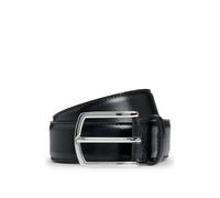 BOSS Mens Claus-Tx-St Sz35 Branded-buckle belt in Italian leather
