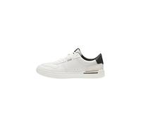 BOSS Mens Clint Tenn Leather Trainers with Contrast Logos Size 9