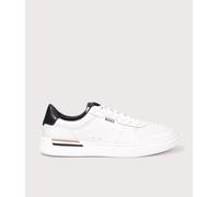 BOSS for man. 50542538 Clint Tenn ltvp leather shoes white (42), Flat, Laces, Casual