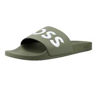 BOSS Mens Comfy Slider Sandals with Logo Detail (Aryeh) Green 351 7 UK