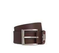 BOSS Mens Connio Branded-keeper belt in Italian leather