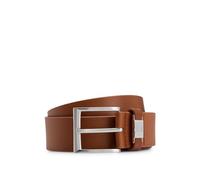 BOSS Mens Connio Branded-keeper belt in Italian leather