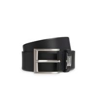 BOSS Mens Connio Branded-keeper belt in Italian leather