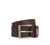 BOSS Mens Connio Branded-keeper belt in Italian leather