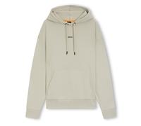 Boss Mens Contrast Logo Hoodie in Beige - Size Small