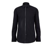 Boss Mens Contrast Piping Point Collar Long-Sleeved Shirt15in Black GT44792