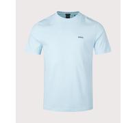 BOSS Mens Tee Regular-fit T-Shirt in Stretch Cotton with Contrast Logo