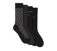 Boss Mens Crew Socks (Pack of 4)6 UK-11 UK Black GT33792