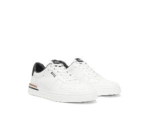 BOSS Mens Cupsole Trainers White WHITE-140 10