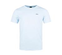 BOSS Mens Curved Logo T Shirt Open Blue OPEN BLUE-471 XL
