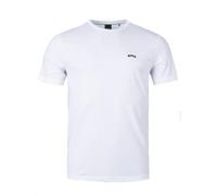 BOSS Mens Curved Logo T Shirt White WHITE-103 L