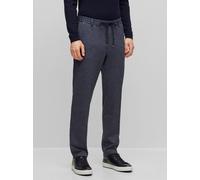BOSS Mens Dark Blue Kane Ds Straight Leg Pant