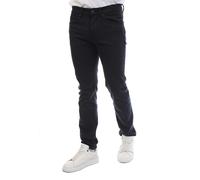 Boss Mens Delaware 3 in 1 Leather Patch Slim Jeans - Dark Blue - Dark Blue - 33S - 78% Cotton/20% Recycled Cotton/2% Elastane
