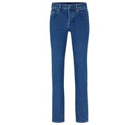 BOSS Mens Delaware BC-L-P Blue Slim-fit Jeans in Super-Stretch Denim