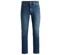 BOSS Mens Delaware BO Delaware Pure-Blue Slim-fit Jeans in Comfort-Stretch Denim