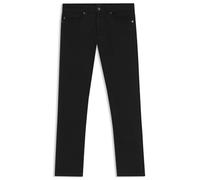BOSS Mens Delaware BO Stay-Black Slim-fit Jeans in Comfort-Stretch Denim