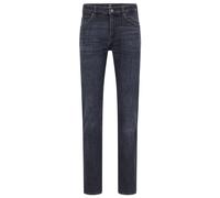 Boss Mens Delaware3 Slim-Fit Jeans in Black Denim - Size 38W/36L