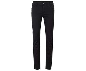 BOSS Mens Delaware3 Slim-fit Jeans in deep-Black Italian Stretch Denim