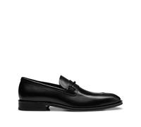 Boss Mens Derrek Loafer Shoes in Black Leather - Size UK 6
