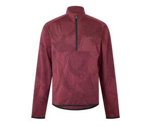 Boss Mens Desert Half Zip Long-Sleeved Active T-Shirt GT25625