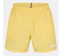 Boss Mens Dolphin Elasticated Waistband Swim Short in Bright Yellow - Size Small
