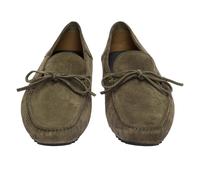(6 UK, Green) Boss Mens Driver Suede Moccasins