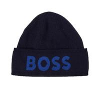 BOSS Men's Elio_Hat Beanie, Dark Blue, ONESI