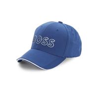 BOSS Mens Embroidered Logo Pique Mesh Cap, Bright Blue Hat BRIGHT BLUE O/S