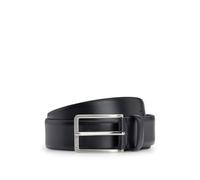 BOSS Mens Erman-L Sz35 Italian-leather belt with engraved-logo buckle