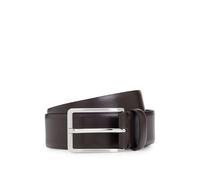 BOSS Mens Erman-L Sz35 Italian-leather belt with engraved-logo buckle