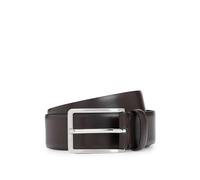 BOSS Mens Erman-L Sz35 Italian-leather belt with engraved-logo buckle