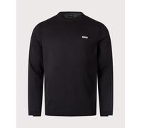 BOSS Cotton sweater with contrast details - Style K_Ever-X CN, 50541940 Black L