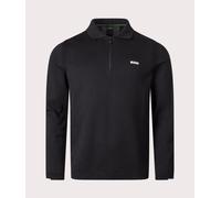 BOSS Mens Ever X Quarter Zip Sweatshirt - Colour: 001 Black - Size: Medium
