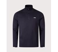 BOSS Mens Golf Mid Layer Top - Navy, Navy, Size M, Men Navy