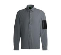 Boss Mens Expedit Overshirt in Beige - Size Medium
