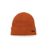 BOSS Mens Fati Logo-Label Beanie hat in Virgin Wool