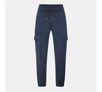 Boss Mens Florencio Solid Patterned Slim Joggers in Dark Blue - Size 2XL