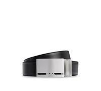 Boss Galliz belt leather Individually shortenable black
